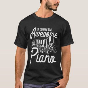 T-shirt Funny Piano Clavier classique musique pianiste cad