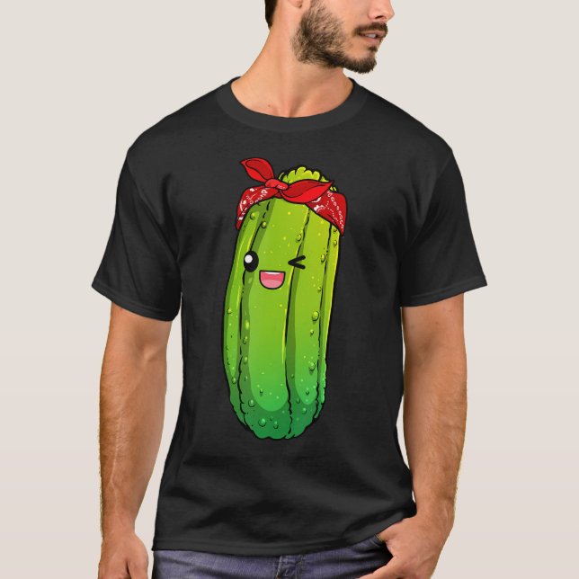 T-shirt Funny Pickle Art For Boys Girls Kids Cucumber Pick (Devant)