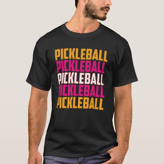 T-shirt Funny pickleball player sports pickleball retro (Devant)
