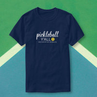 Funny Pickleball Y'all, Custom Club Nom du joueur