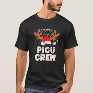 T-shirt Funny PICU Nurse Squad Christmas Crew Group Nursin
