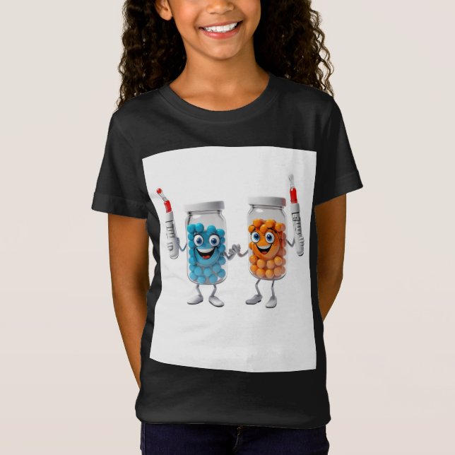 T-Shirt Funny Pill Bottle Tee (Devant)