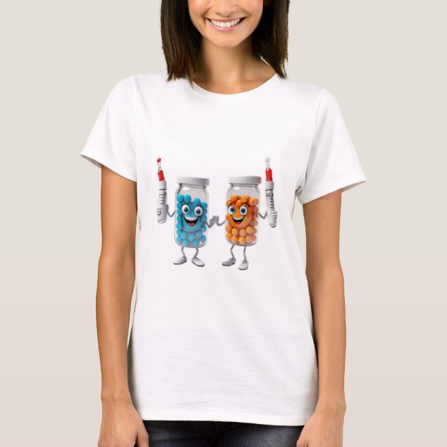 T-shirt Funny Pill Bottle Tee (Devant)