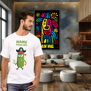 T-shirt Funny Pirate Cactus équipe de tennis Personnalis