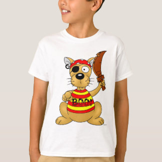 T-shirt Funny Pirate Dog with Toy Sword