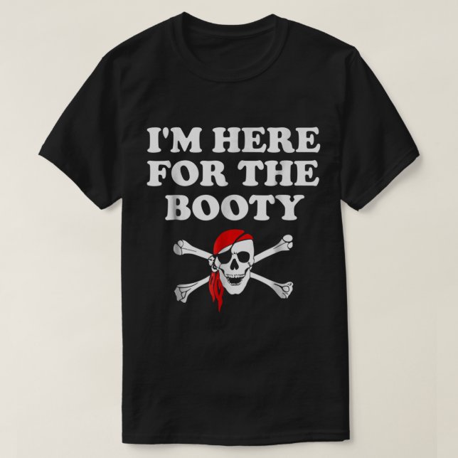 T-shirt Funny Pirate Treasure Hunter Design (Design devant)