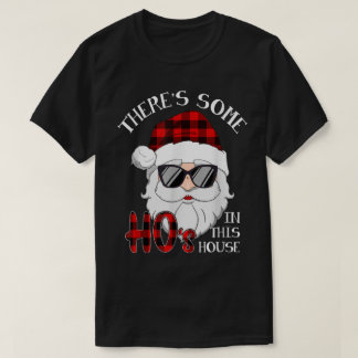 T-shirt Funny Plaid Santa Christmas Design