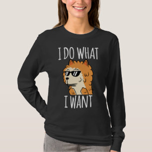 T-shirt Funny Poméranien Je Fais Ce Que Je Veux