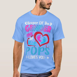 T-shirt Funny Pops Rose Ou Bleu Vous Aime Genre Révéler Cu