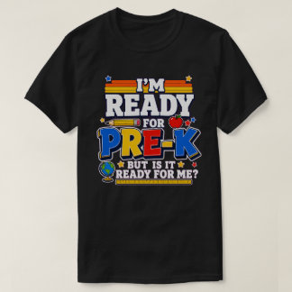 T-shirt Funny Pre-K Retour à l'école - Tee rétro pour enfa