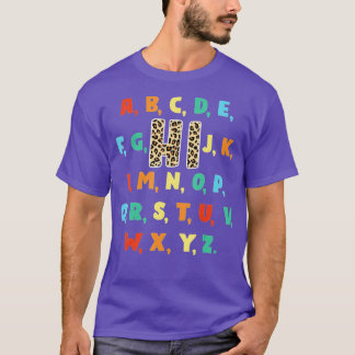 T-shirt Funny PrK Kindergarten Hi Alphabet Retour À L'Écol