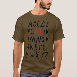 T-shirt Funny PrK Kindergarten Hi Alphabet Retour À L'Écol