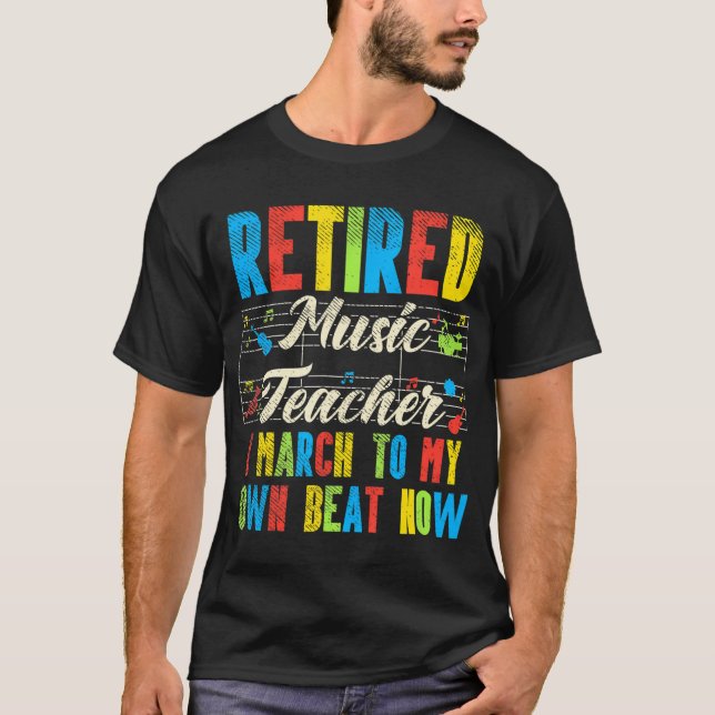 T-shirt Funny Professeur de musique à la retraite (Devant)