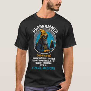 T-shirt Funny Programmer Définition Tech Coding Logiciel E