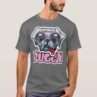 T-shirt Funny Puggy Pug Owner Sunglasses Pug Lovers gift