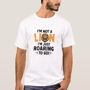 T-shirt Funny Pun Je ne suis pas Lion Humour Graphic