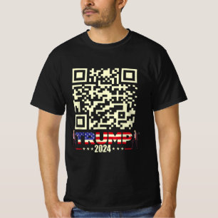 T-shirt Funny QR President Trump 45/47 Trump Dancing Code