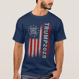 T-shirt Funny QR President Trump 45/47 Trump Dancing Code