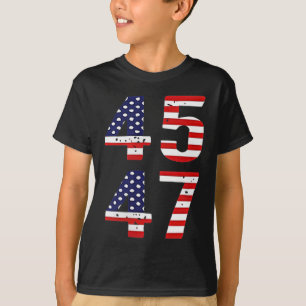 T-shirt Funny Qr Président Trump Code de danse Trump 45_47