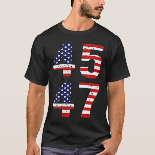 T-shirt Funny Qr Président Trump Code de danse Trump 45_47