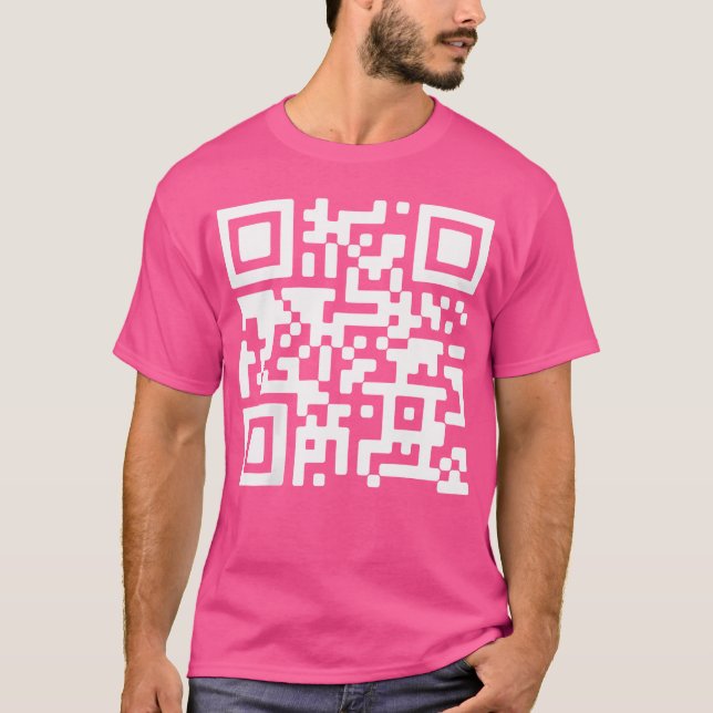T-shirt Funny Qr President Trump Dance Code (À L'Arrière) (Devant)