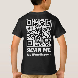 T-shirt Funny QR Scan Me! Funny Regret Joke 
