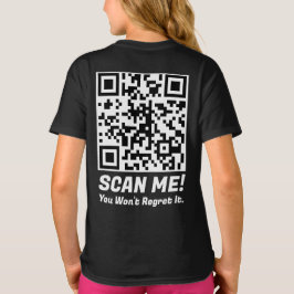 T-shirt Funny QR Scan Me! Funny Regret Joke 