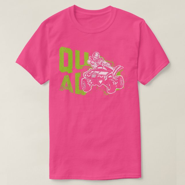 T-shirt Funny Quad Retro Quad Riding Quatre roues VTT pour (Design devant)