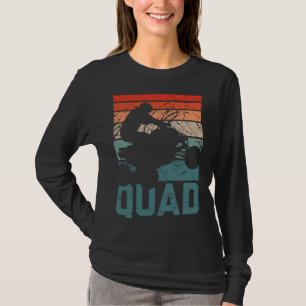 T-shirt Funny Quad Retro Quad Riding Quatre roues VTT pour