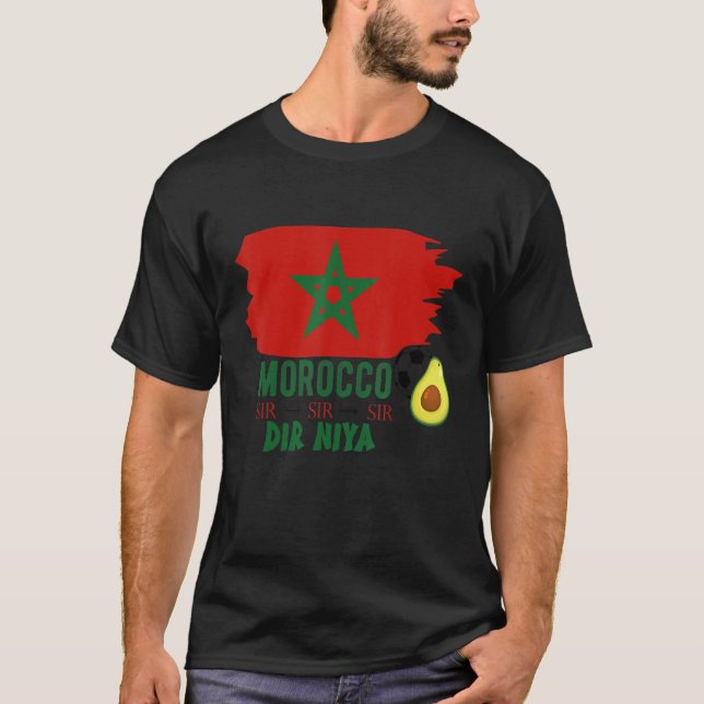 T-shirt Funny Quotes MOROCCAN DIR NIYA O SIRR (Devant)