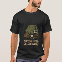 Funny Raccoon Camping Humour Cadeau