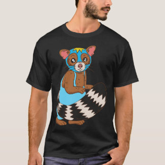 T-shirt Funny Raccoon Luchador Wrestler