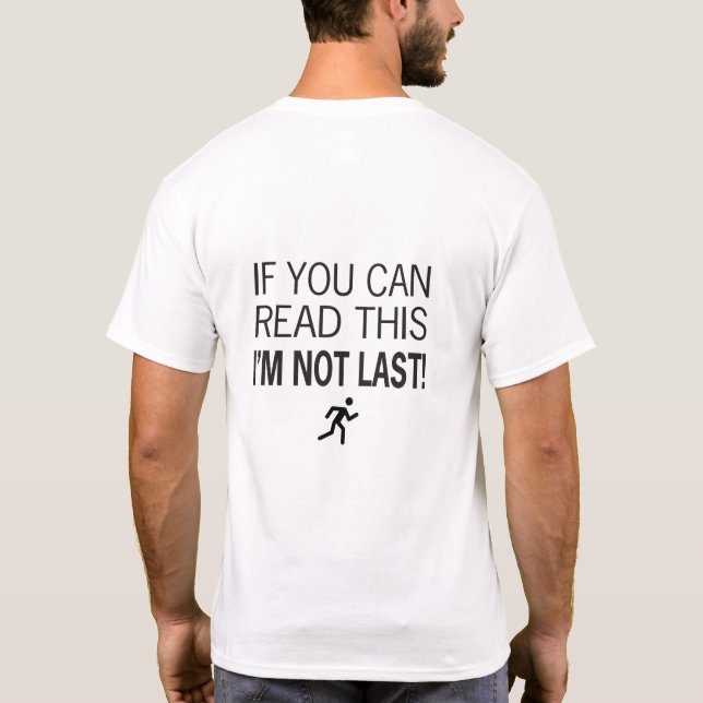 T-shirt Funny Race Runner Si Vous Pouvez Lire Cela (Dos)