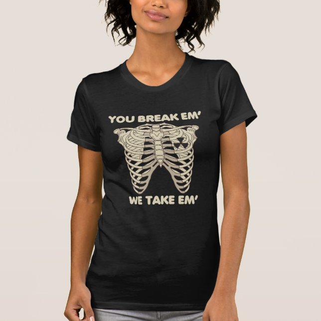 T-shirt Funny Radiology Xray Skeleton Technicien spécialis (Devant)