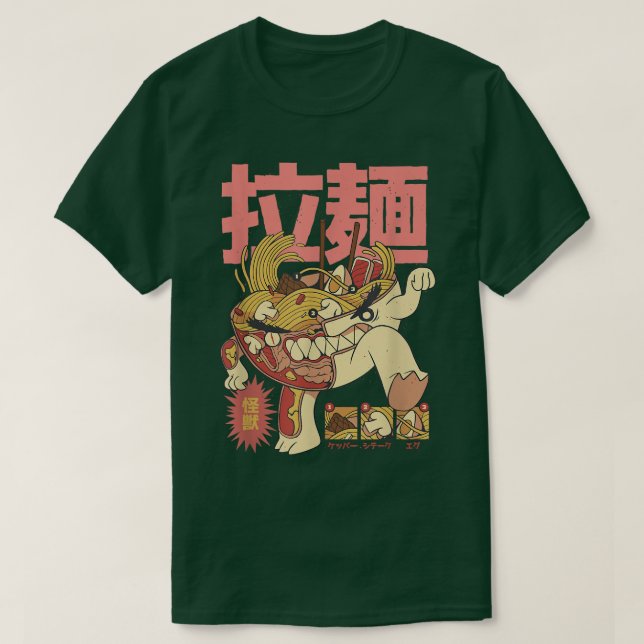 T-shirt Funny Ramen Manga (Design devant)