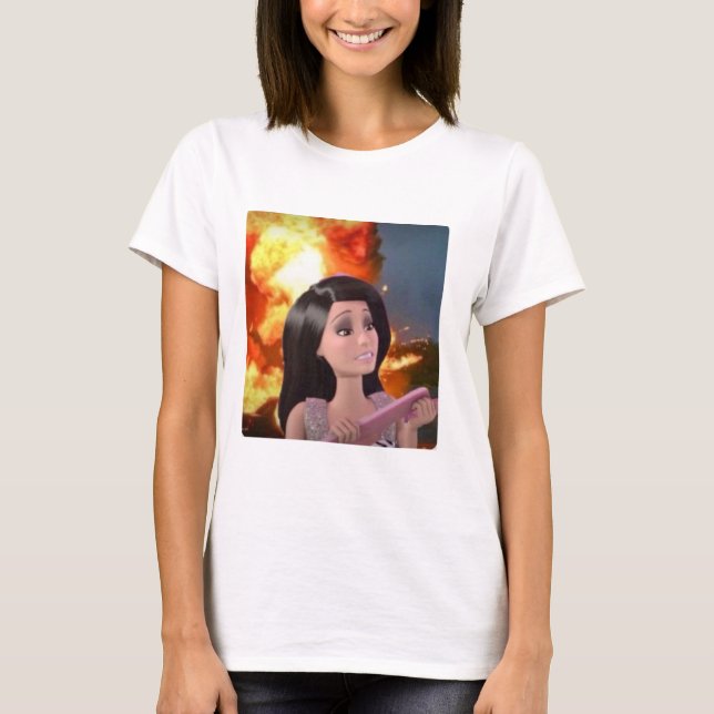 T-shirt Funny Raquel de retour aux chemises de l'école (Devant)