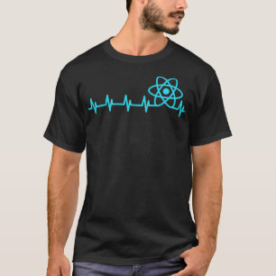 T-shirt Funny Reactjs Heartbeat Lover Javascript Programme