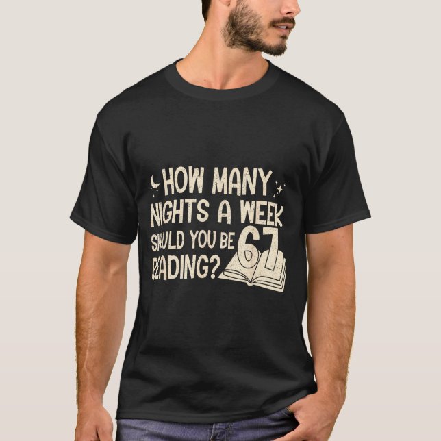T-shirt Funny Reading 67 Six Seven Meme Englieacher Book L (Devant)