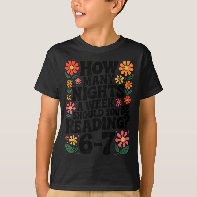 T-shirt Funny Reading 6 7 Six Seven Meme Englieacher Book  (Devant)