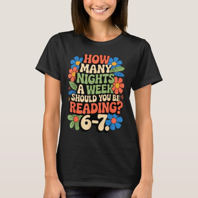 T-shirt Funny Reading Book Teacher 67 Six Seven Meme  (Devant)