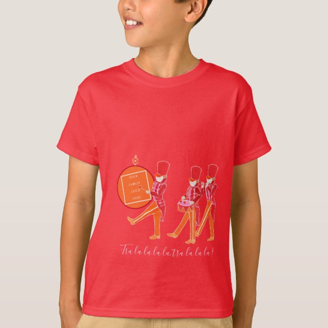 T-shirt Funny Red Orange Nutcracker Marching Band Garçons' (Devant)