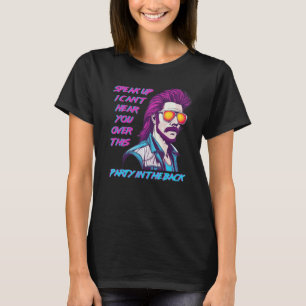 T-shirt Funny Redneck Mulle, 80's Retro Vaporwave Mullet