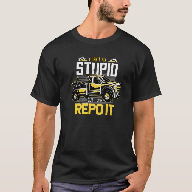 T-shirt Funny Repo Repossession Recovery Agent Premium (Devant)