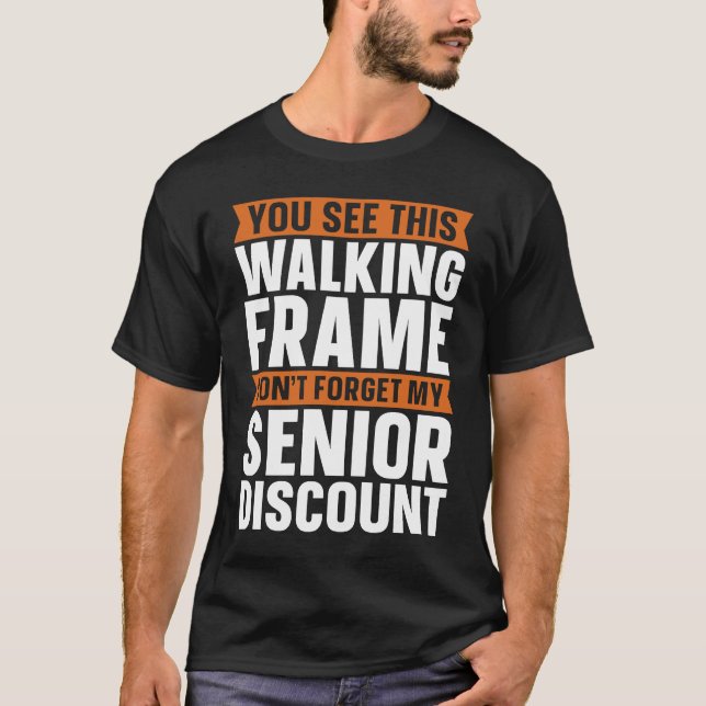 T-shirt Funny Retired  Retirement Don't Forget My Senior D (Devant)