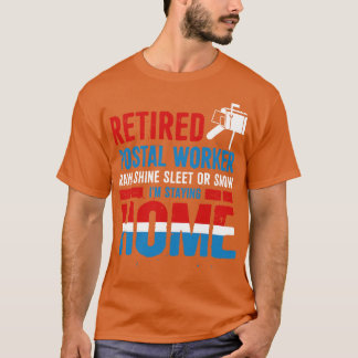 T-shirt Funny Retraité Employé-E-S Mailman Retraite Gif