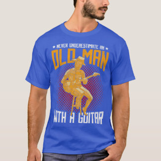 T-shirt Funny Retraité Guitariste Cadeau Musique de retrai