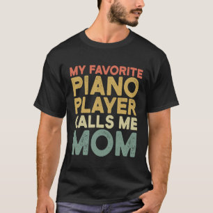 T-shirt Funny Retro Band Maman Piano Maman Marching Band A
