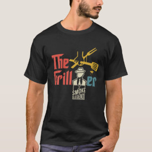 T-shirt Funny Retro Dad Grilling Accessoires The Grillfath