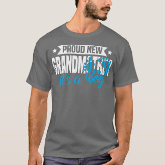T-shirt Funny Retro Proud New Grandmother It's A Boy Gende