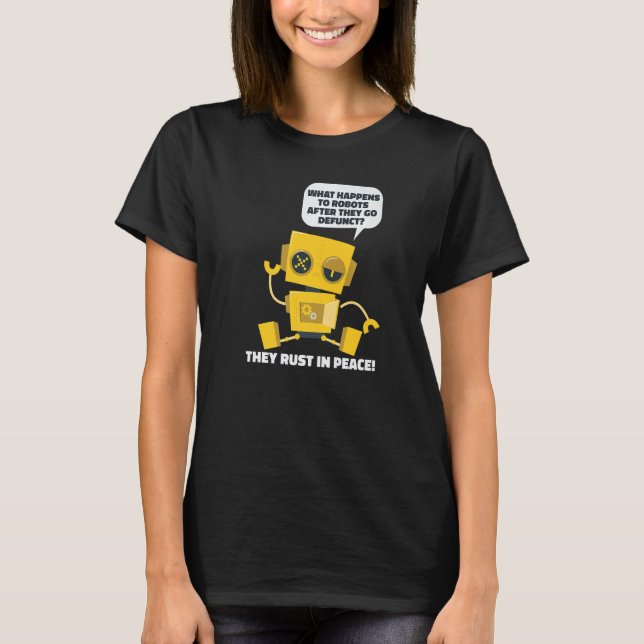 T-shirt Funny Robotics Ai Artificial Intelligence - Robots (Devant)
